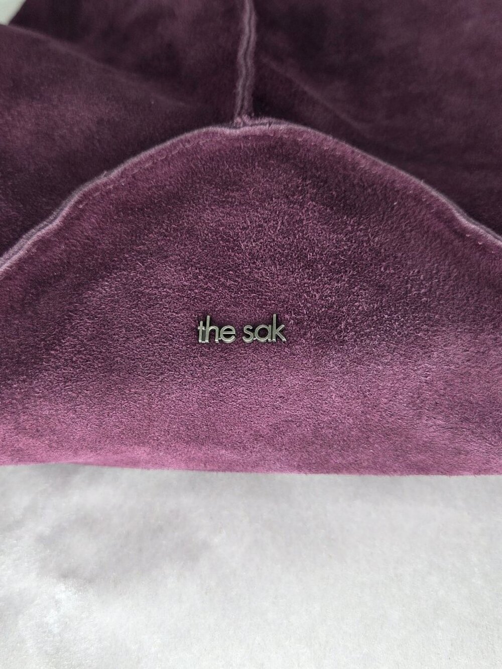 The Sak Los Feliz Large Suede Tote Bag - Aubergine - Picture 4 of 7